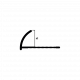 Профиль Neexy PV20 для плитки внешний гибкий алюминий 10мм Профиль Neexy PV20 для плитки внешний гибкий алюминий 10мм