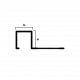 Профиль Neexy PV31 для плитки внешний P алюминий 10x10мм Профиль Neexy PV31 для плитки внешний P алюминий 10x10мм