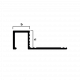 Профиль Neexy PVL31 для плитки внешний P латунь 10x10мм Профиль Neexy PVL31 для плитки внешний P латунь 10x10мм