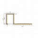 Профиль Neexy PVL32 для плитки внешний P латунь 10x12мм Профиль Neexy PVL32 для плитки внешний P латунь 10x12мм